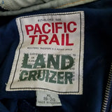Pacific Trail Land Cruizer Hooded Pullover Cotton Canvas Jacket Womens XL Navy