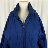 Nike Quilted Insulated Lightweight Windbreaker Jacket Parka Womens L Navy Blue
