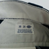 Vintage Dickies Shape Set Stain Release Twill Work Pants Mens 38x28 Navy NOS USA