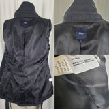 Gap Funnel Neck Belted Tie Double Breasted Twill Short Trench Coat Womens S 2009