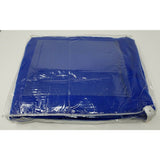 Merit Cigarettes Rewards Blue Wool Fringed Throw Lap Blanket NOS USA Embroidered