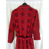 Vintage Southwestern Heavyweight Terrycloth Bath Robe Tie Sash Belted Mens S M