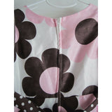 Rare Too! Polka Dotted Floral Midi Ribbon Bow Sash Swing Party Dress Girls 6X