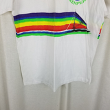 Vintage 90s Greenpeace Rainbow Warriors TShirt Mens XL 80s Ship Save the Whales