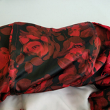 Vintage Red Lace Avant Garde Twirl Fit & Flare Prom Formal Dress Womens S Black