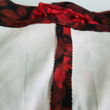 Vintage Red Lace Avant Garde Twirl Fit & Flare Prom Formal Dress Womens S Black
