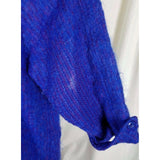 Vintage Dunderry Scotland Lager's Blue Mohair Wool Peacoat Coat Womens L CUTTER