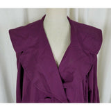 Laura Ashley Double Breasted Wide Lapel Swing Trench Coat Womens M Great Britain