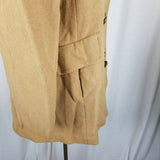 Mackintosh 90s Camel Wool Double Breasted Peacoat Car Coat Jacket Womens 14 USA