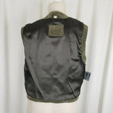 Leather Sound Pig Suede Patchwork Vest Buckle Back Womens S Boho Hippie Country