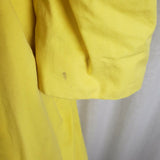 J.Crew Ruffle Open Front Swing 3/4 Sleeve Long Jacket Coat Womens 4P Cotton Sun