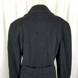 Jones New York Double Breasted Winter Wool Military Short Peacoat Coat Womens S