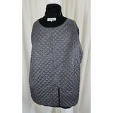 Calvin Klein Double Breasted Black Wool Peacoat Jacket Coat Mens XL Quilted