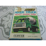 Clover Fat Cat Heavy Gauge Pressed Steel Metal Toy Mixer Truck 60s 70s Enamel