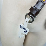 G.H. Bass Colorful Leather Braided Chain Link Loops Buckle Belt Women's L 39"