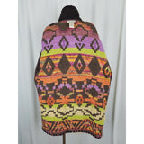 Cedar Canyon Woven Jacket Southwestern Tapestry Tribal Coat Jacket Womens L