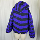 Obermeyer Tantric Reversible 80s Puffer Ski Winter Parka Jacket Womens 12 VTG