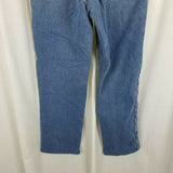 LL Bean Double L Relaxed Fit Fleece Lined Denim Blue Jeans Womens 4R Insulated