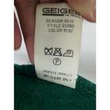 Geiger Austria Boiled Wool Crest Button Sweater Jacket Blazer Womens Green 38 8