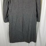 Bruce Hunt Black & White Checked Wool Peacoat Polo Coat Mens L Vintage 80s VTG