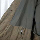 Vintage Plaid Rodes Half Lined Placket Front Trench Coat Mens S M Mid Century