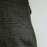 Vintage Plaid Wool Sport Coat Blazer Jacket Mens 40 Riding Equestrian Logo