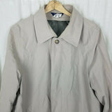 Stafford Insulated 3/4 Length All Weather Car Coat Mens M Zip Out Wool Liner Tan
