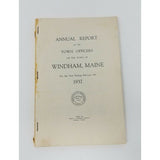 Annual Report Town Officers of Windham Maine 1937 Cumberland County Sebago Lakes