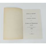 Annual Report Town Officers of Windham Maine February 1 1946 Cumberland County