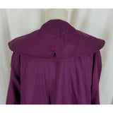 Laura Ashley Double Breasted Wide Lapel Swing Trench Coat Womens M Great Britain