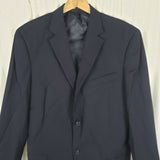 BCBG Attitude Avalon Pinstriped Worsted Wool Sport Coat Jacket Blazer Mens 42L
