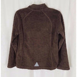 LL Bean Kids Fleece Jacket Girls L 14 16 Chocolate Brown Soft Fitted 3 Season