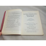 Christie's Important Autograph Letters Manuscripts & Books Auction Catalog 1967