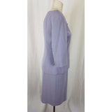 Jones Wear 2 Piece Dress & Jacket Outfit Set Suit Womens 6 Lilac Lavender