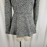 Aeropostale Hooded Wool Herringbone Fit & Flare Double Breasted Peacoat Womens M