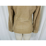 Gap Corduroy Double Breasted Trench Style Short Peacoat Jacket Womens S Camel