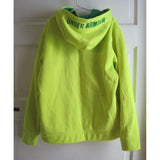 Under Armour Storm Neon Yellow Big Logo Hoodie Hooded Sweatshirt Youth Girls M