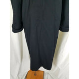 Vintage Jofeld Petites Forstman Winter Wool Pea coat Womens 12P Leather Accents