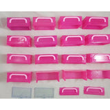 LOT Shopkins Empty Season 4 Pink Glitter Stack Display Cases Baskets Party Favor