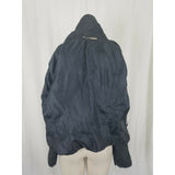 Mod'Land Paris Double Breasted Belted Fitted Cropped Jacket Womens M Circles
