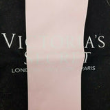 Victoria's Secret Black Pink Racing Stripe Bag Open Top Crossbody Weekender Tote