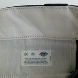 Vintage Dickies Shape Set Stain Release Twill Work Pants Mens 38x30 Navy NOS USA