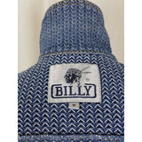 Billy Jeans Herringbone Denim Blue Jean Jacket Womens M Zip Up Indian Chief Logo