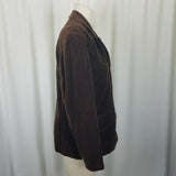 Vintage MCM 70s Prestige Butterfly Brown Velvet Jacket Blazer Womens 12 2 Button