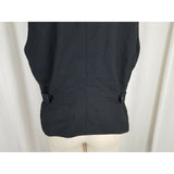 TopHat New York Button Up Pointed Wool Dress Dressy Waistcoat Vest Womens M USA