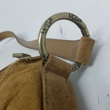 Ugg Australia Sheepskin Shearling Fur Lined Purse Large Hobo Shoulder Bag Tan