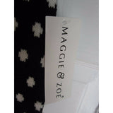 Maggie & Zoe Dalmatian Dog Bow Polka Dot Knit Twirl Sweater Dress Girls size S 4