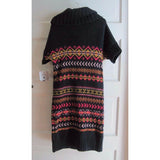 Willow Blossom Nordic Fair Isle Cowl Neck Knit Sweater Dress Girls M 10 12 SS