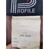 Monika Tilley Profile Down Vest Mens S Chevron Stripe Zip Up Puffer Colorblock