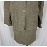 Richard Christopher Neiman Marcus woven linen wool blend dress and jacket set Womens 6